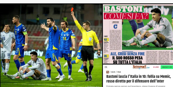 星空体育-巴斯托尼红牌致意大利出局遭批，巴萨或加速引进|巴塞罗那|世界杯|亚历山德罗·巴斯托尼|意大利足球队|都灵体育报_新浪体育_新浪新闻